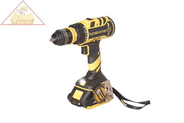 Аккумуляторный шуруповерт Hanskonner HCD1865C 1BatterySystem