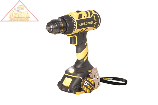 Аккумуляторный шуруповерт Hanskonner HCD1865 1BatterySystem