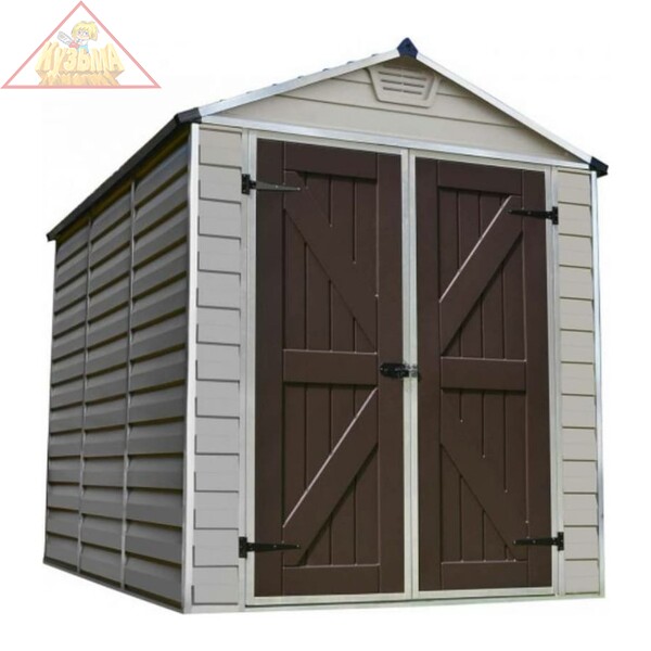 Сарай-хозблок Palram SKYLIGHT 6 ФУТОВ(6*8) светло-коричневый, 703389