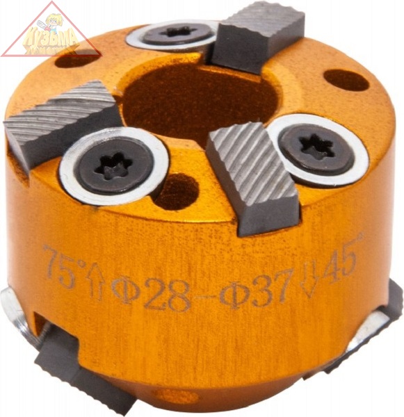 Режущая головка JONNESWAY для восстановления фасок седел клапанов, d28-37, 75° и 45° арт. AI020065-1 