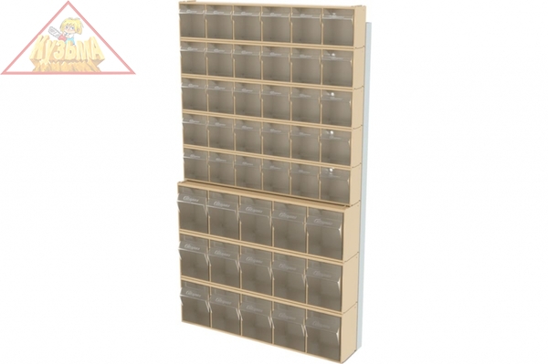 Стойка бежевая настенная Стелла-техник  (610х40х1000) арт. 402-00-05-03-B