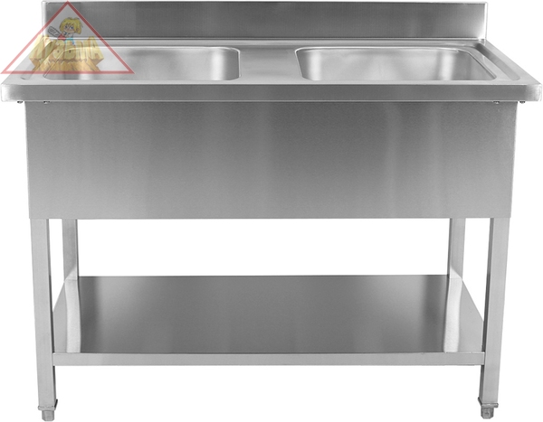 Ванна моечная с бортом нерж.VIATTO  1000х600х850 мм арт. VA-DSA240