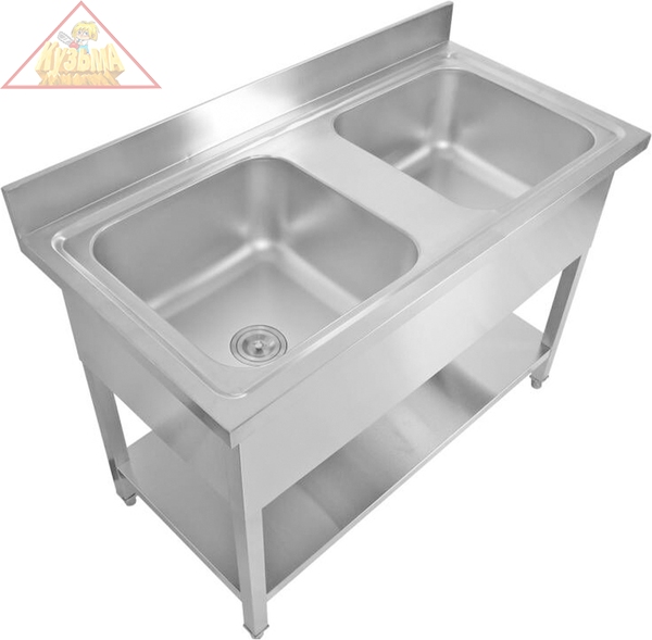 Ванна моечная с бортом нерж.VIATTO  1200х700х850 мм арт. VA-DSA245