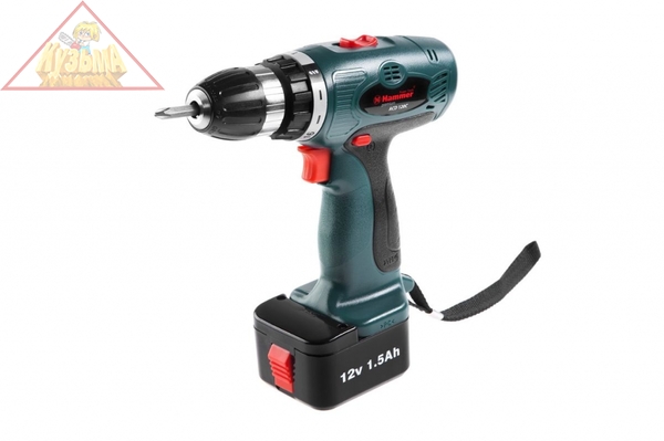 Аккумуляторная дрель-шуруповерт HAMMER ACD120C PREMIUM (2 акк) (арт. 17890)