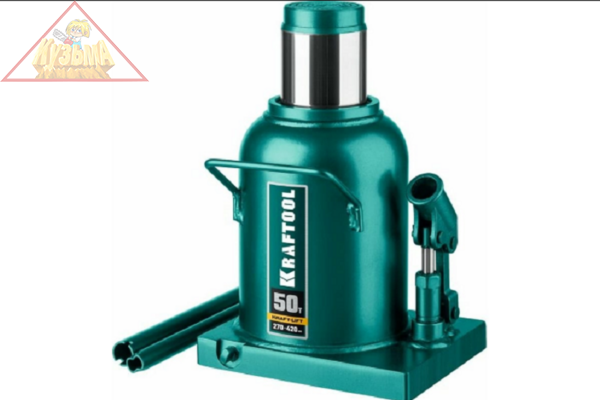 Домкрат бутылочный гидравлический, KRAFTOOL KRAFT-LIFT 50т, 270-420мм KRAFT BODY 43462-50_z01