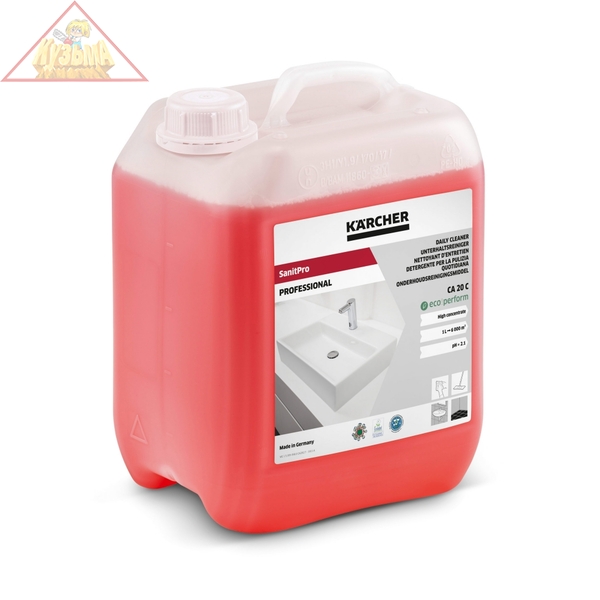 Средство для чистки санузлов SanitPro CA 20 C eco!perform, 5 л Karcher, 6.295-680.0