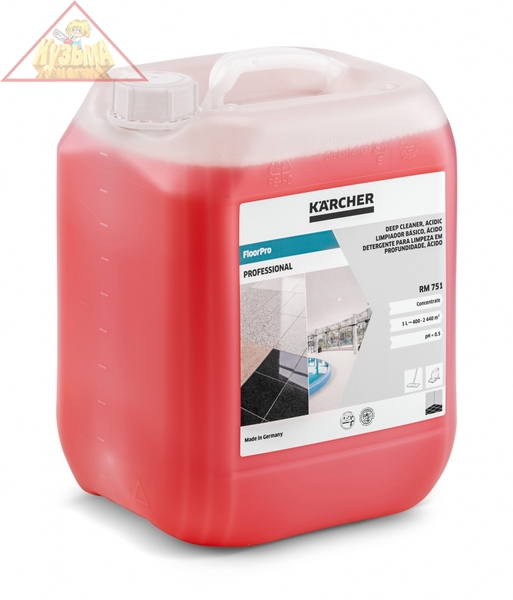 Средство для общей чистки полов RM 751, 10 л Karcher, 6.295-129.0