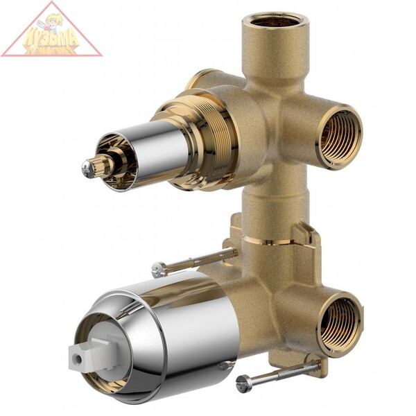 Скрытая часть встраиваемого смесителя Bravat, арт. D982CP-A-RUS