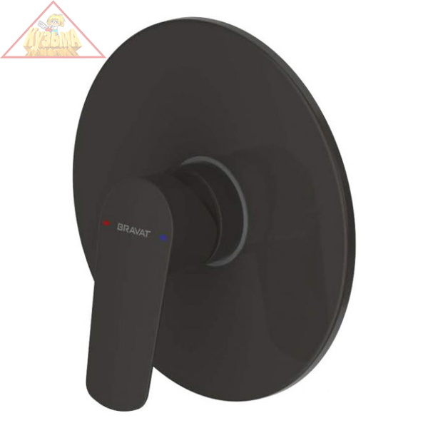 Смеситель для душа Bravat Rhein PB8429564BW-ENG 1-функциональный