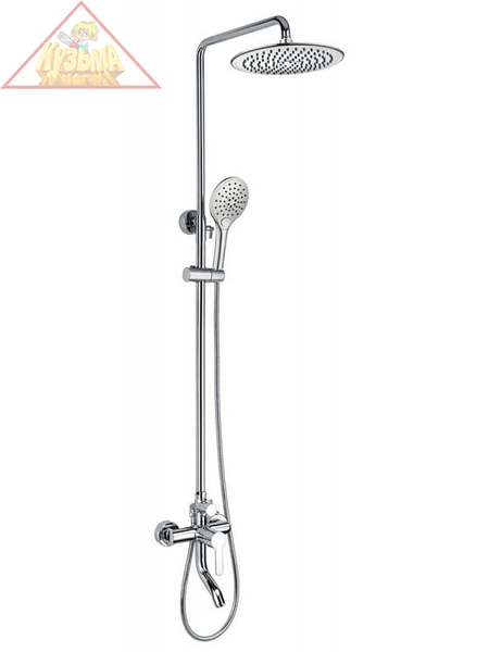 Душевая колонна со смесителем для ванны Bravat Stream F6334368CP-A-RUS