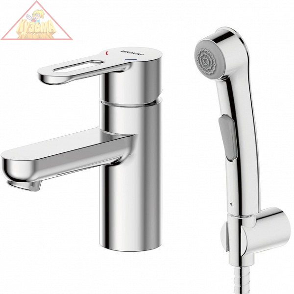 Смеситель Bravat Stream-D F137163C-1 для раковины с гигиеническим душем