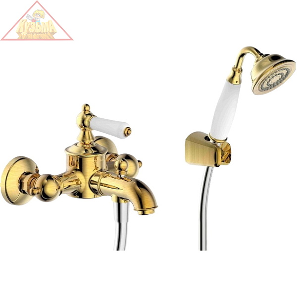 Смеситель для ванны с душем Bravat Art F675109U-B