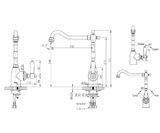 Смеситель для кухни Bravat Art F775109C-1