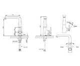 Смеситель для кухни Bravat Waterfall F773107C-1