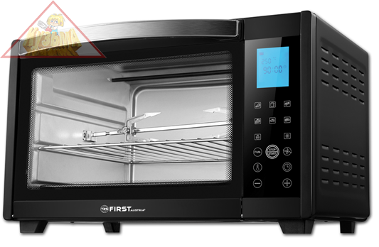 5043-2 Электропечь FIRST Объем: 30 л .Мощность: 1600 Вт. Регулировка температуры 100-230 °С. Black