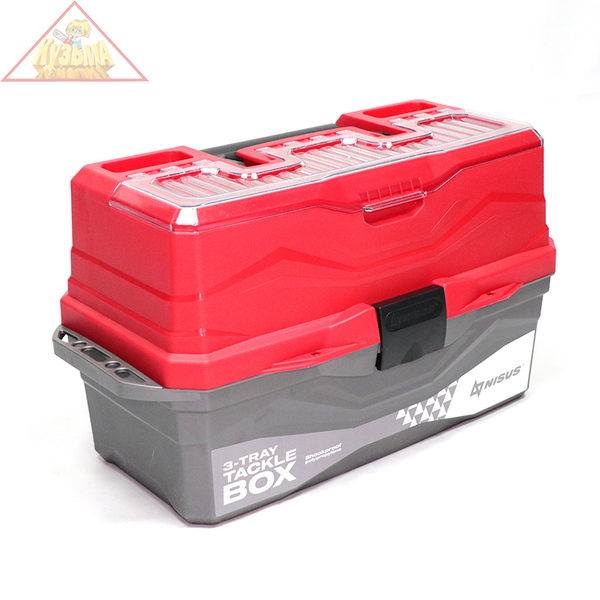 Ящик для снастей Tackle Box трехполочный красный "СЛЕДОПЫТ" MB-BU-13