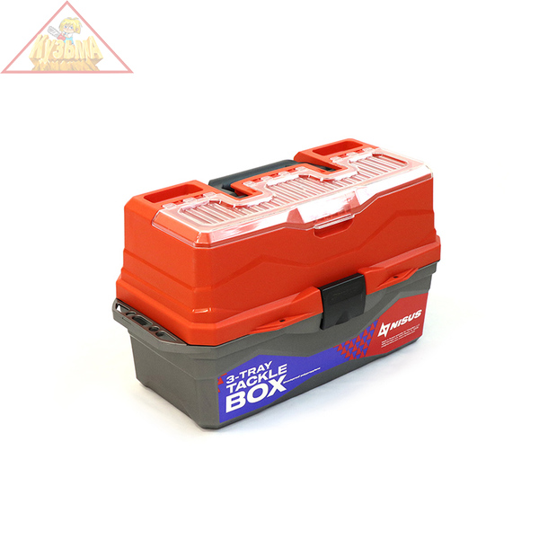 Ящик для снастей Tackle Box трехполочный оранжевый "СЛЕДОПЫТ" MB-BU-11