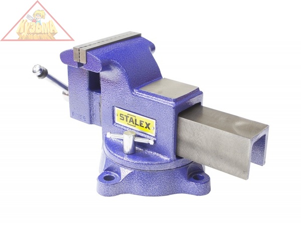 Тиски слесарные "Гризли" STALEX, 100Х100 мм, арт. M40