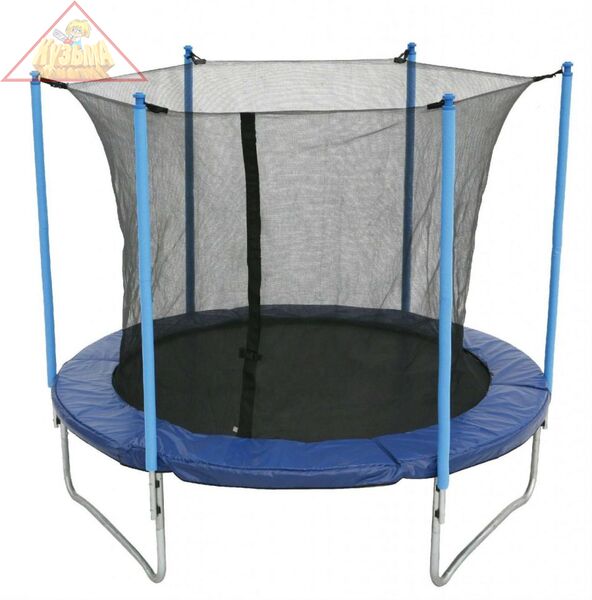 Батут Green Glade 8-футовый 3 ножки 6 стоек без верхнего кольца (fiber rod) B7081