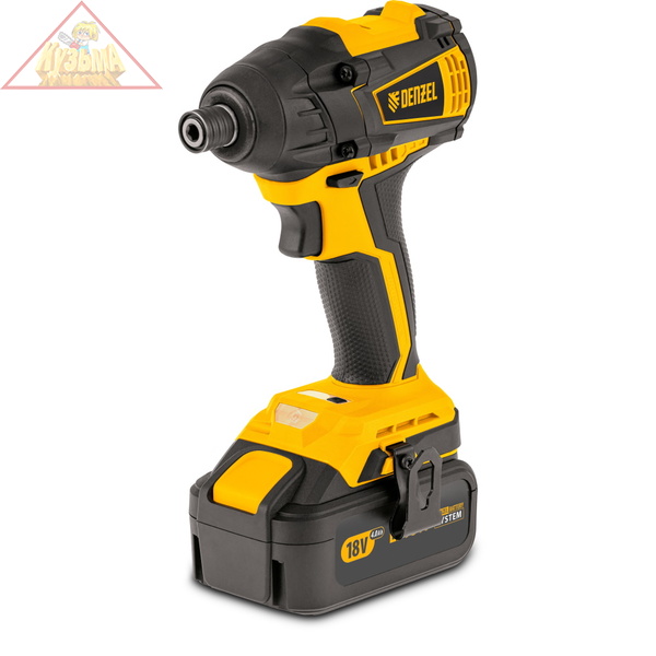 Винтоверт ударный аккумуляторный бесщеточный Denzel CID-IB-200, 18В, Li-Ion, арт. 26510
