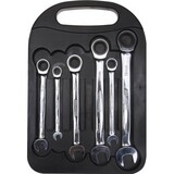 Набор комбинированных трещоточных ключей 8-19мм, 7шт Kraftool 27235-H7_z01