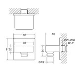 Переходник (штуцер) для шланга Bravat черный P7429BW-1