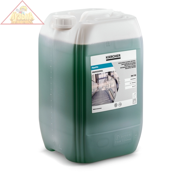 Нейтральное средство для чистки эскалаторов Karcher FloorPro RM 758, 20 л, арт. 6.295-408.0