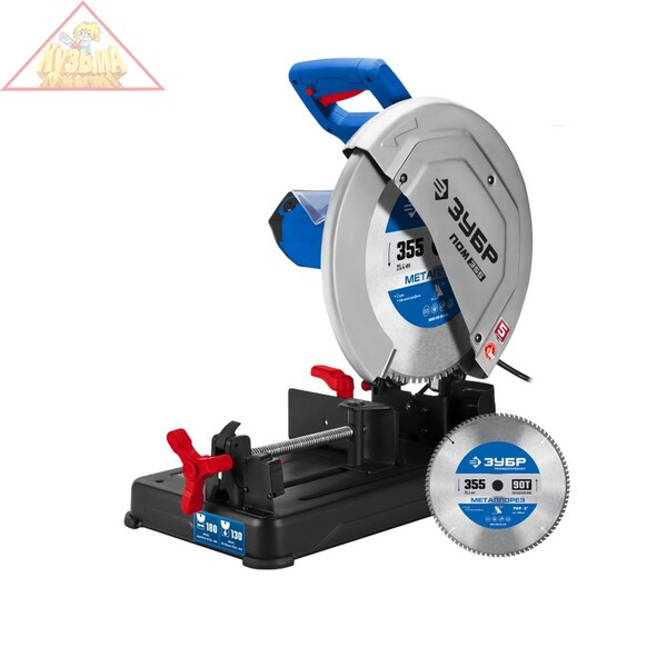 Пила отрезная (монтажная) с диском в комплекте Зубр ПОМ-355-Н серия "ПРОФЕССИОНАЛ", ПОМ-355-Н 