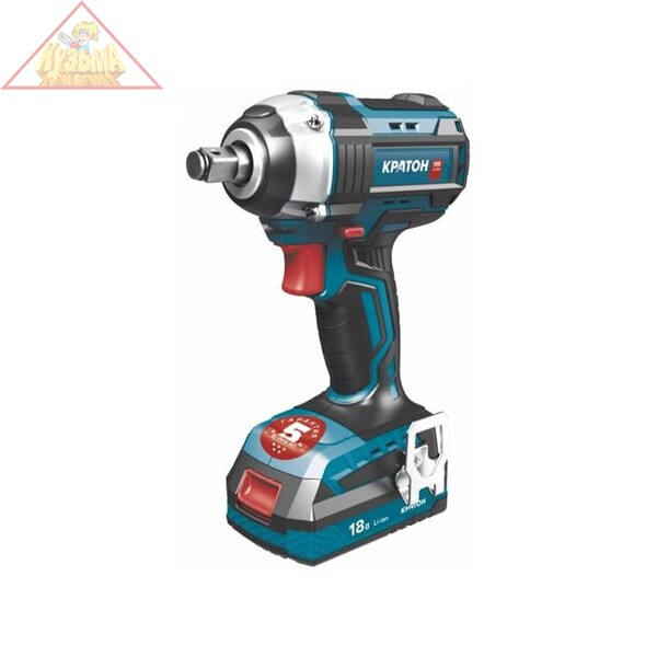 Гайковерт ударный бесщеточный аккумуляторный КРАТОН BIW18CD-300N-OFA SET (АКБ 4,0А·ч; ЗУ + кейс), арт. 3 11 01 076