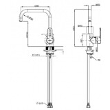 Смеситель для кухни Bravat Stream-D, арт. F737163C-2