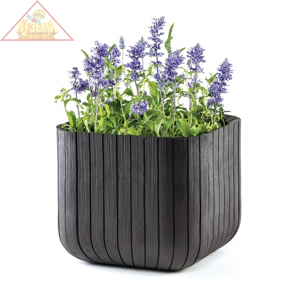 Кашпо Keter CUBE PLANTER L, 50,5л (17201220) 230225