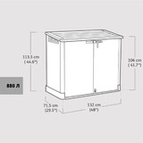Ящик-шкаф Keter Вудлэнд 30 (STORE-IT-OUT MIDI UPGRADED) 845 л серый (17210430), 249442