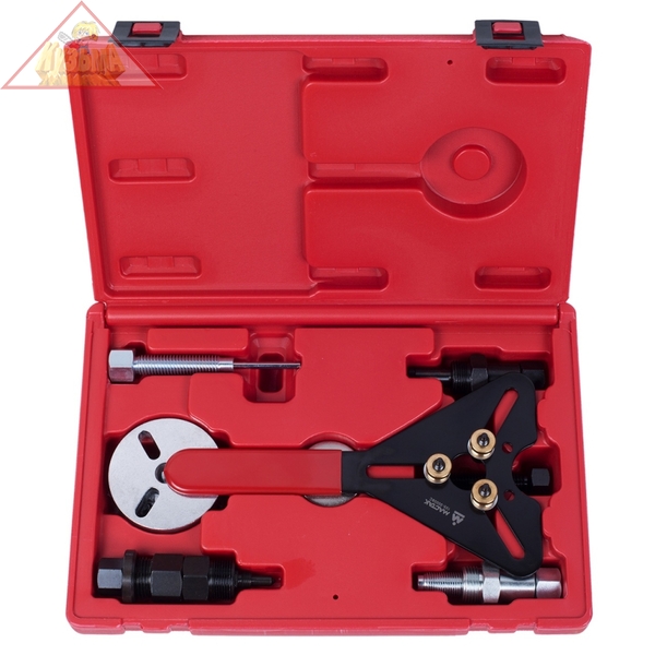 Набор для обслуживания компрессора кондиционера, кейс, 8 предметов МАСТАК 105-30008C