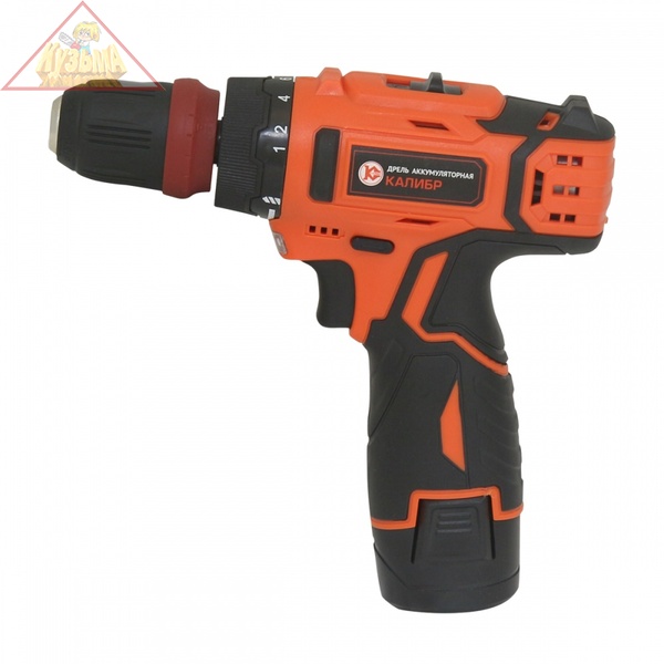 Аккумуляторная дрель Li-Ion Калибр ДА - 12/2+, арт. 00000076626