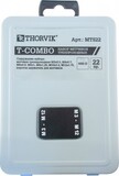 Набор метчиков Thorvik T-COMBO трехпроходных ручных универсальных М3-М12, HSS-G, 22 предмета, арт. MTS22