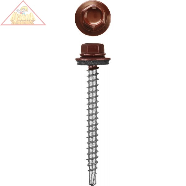 Саморезы СКД кровельные, RAL 3003 рубиново-красный, 35 х 4.8 мм, 1 800 шт, для деревянной обрешетки, STAYER арт.30300-48-035-3003