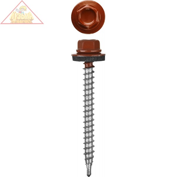 Саморезы СКМ кровельные, RAL 3003 рубиново-красный 19 x 5.5 мм 2500 шт STAYER 30300-55-019-3003