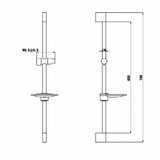 Штанга для душа Bravat D141C-1