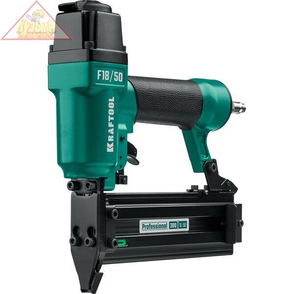 Пневматический нейлер (гвоздезабиватель) KRAFTOOL F18/50, гвозди тип 300 (15-50 мм) 31961