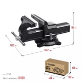 Слесарные тиски1 50 мм ЗУБР 3258_z02