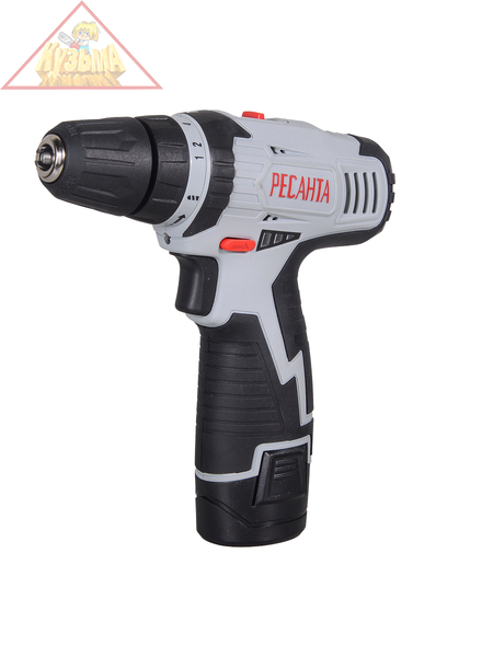 Дрель-шуруповерт аккумуляторная ДА-12-2ЛК Ресанта 75/14/2