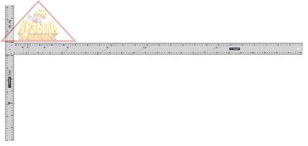Т-угольник алюминиевый Зубр 34387 с направляющей для реза гипсокартона и листовых материалов.