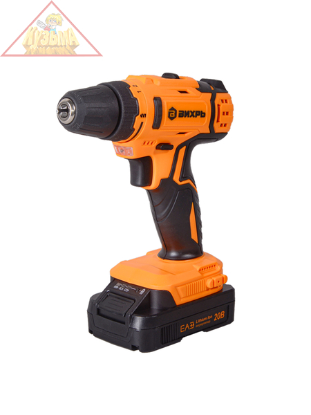 Дрель-шуруповерт аккумуляторная Вихрь ДА-20Л-2К 72/14/21