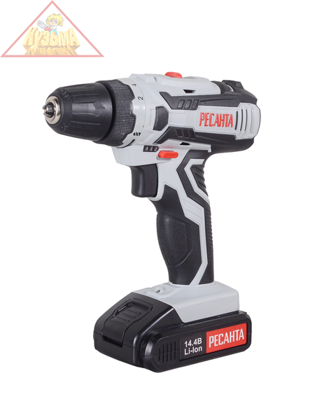 Дрель-шуруповерт аккумуляторная Ресанта ДА-14-2ЛК 75/14/4