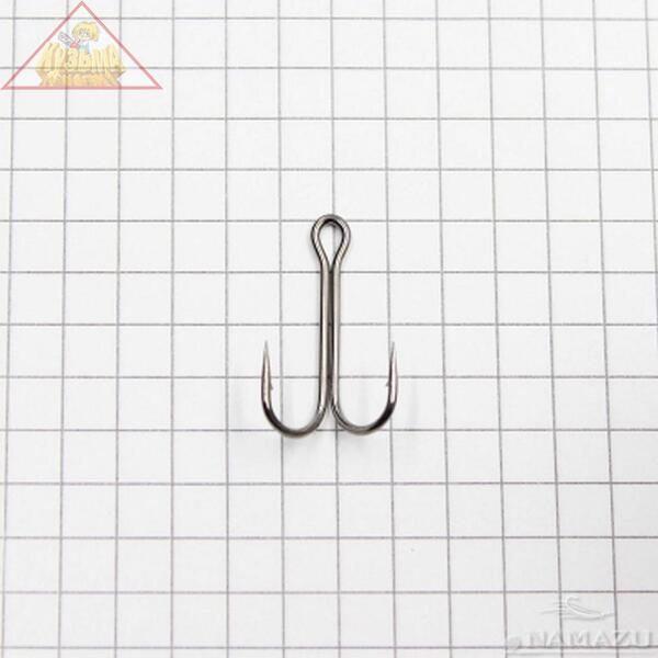 Крючок Namazu «Double Hook Long», размер 6 (INT), цвет BN, двойник (50 шт.)N-HDL6BN