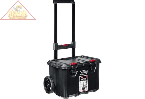 KETER 21", ящик-тележка на колесах STACK'N'ROLL 38397 ЗУБР
