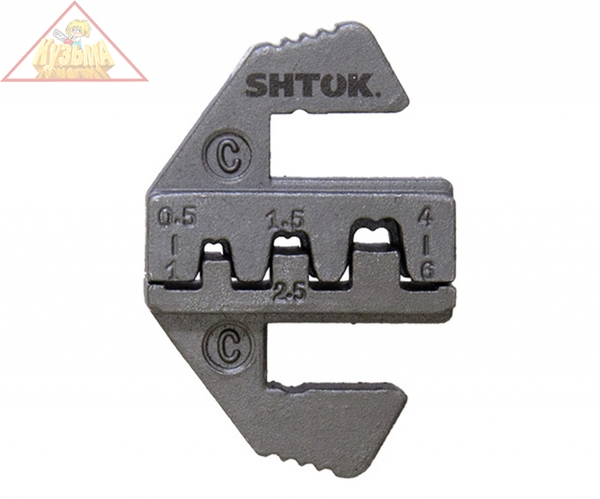 03502-06 Сменные матрицы для неизолир. наконечников и гильз (точка) 1.5/2.5/6.0/10.0 Тип В, SHTOK.