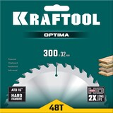 Диск пильный по дереву KRAFTOOL ″OPTIMA″ 300х32мм, 48Т, арт. 36951-300-32