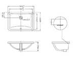Раковина встраиваемая Bravat C22131W-A-ENG