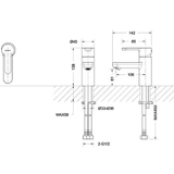 Смеситель для раковины Bravat Stream F13783C-2